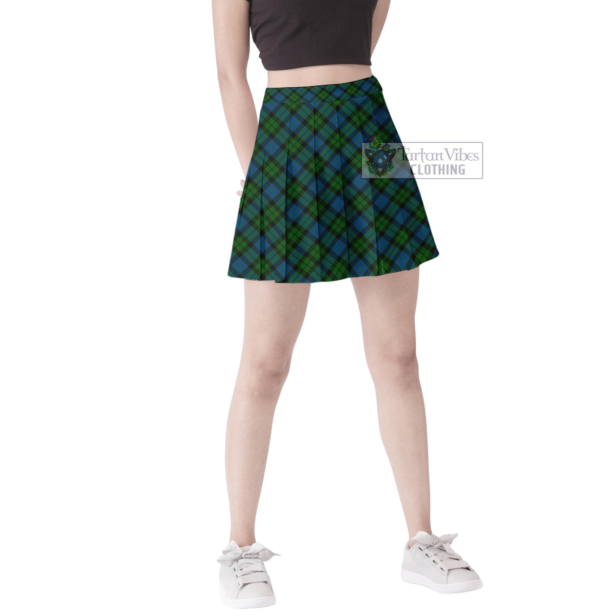 McCoy Tartan Women's Plated Mini Skirt Cross Style Female - Tartan Vibes Clothing