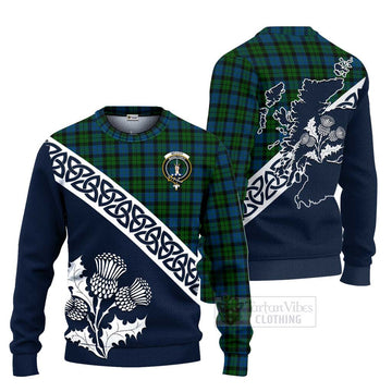 McCoy Tartan Ugly Sweater Featuring Alba Gu Brath Family Crest Celtic Inspired