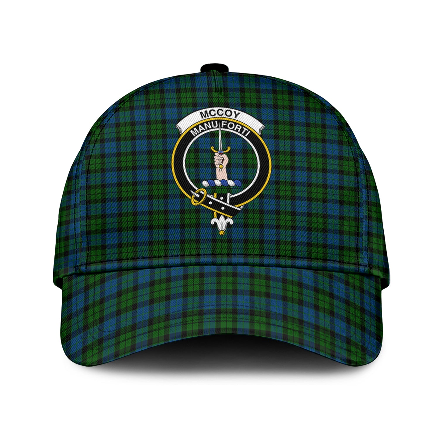 McCoy Tartan Classic Cap with Family Crest Classic Cap Universal Fit - Tartan Vibes Clothing