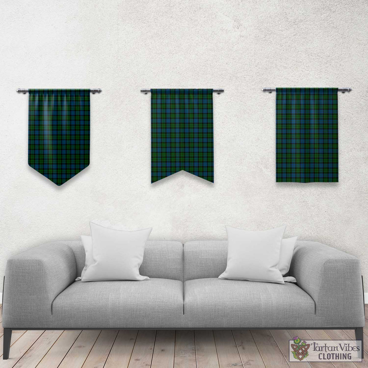 McCoy Tartan Gonfalon, Tartan Banner Rectangle - Tartan Vibes Clothing