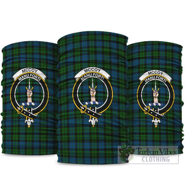 McCoy Tartan Neck Gaiters, Tartan Bandanas, Tartan Head Band with Family Crest package One Size - Tartan Vibes Clothing