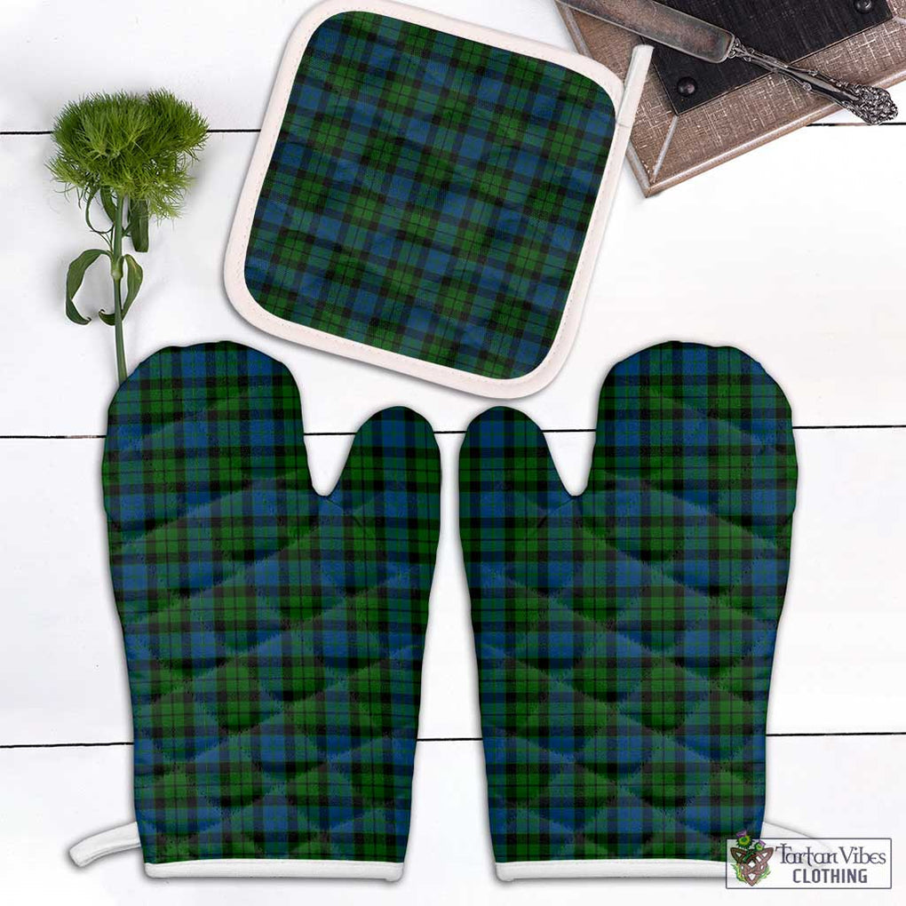 McCoy Tartan Combo Oven Mitt & Pot-Holder White - Tartan Vibes Clothing