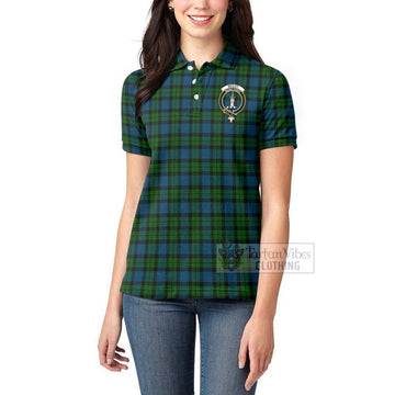 McCoy Tartan Women's Polo Shirt with Family Crest Celtic Skull Style - Tartan Vibes Clothing