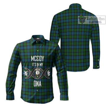 McCoy Tartan Long Sleeve Button Shirt with Family Crest DNA In Me Style