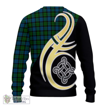 McCoy Tartan Ugly Sweater with Family Crest and Celtic Symbol Style