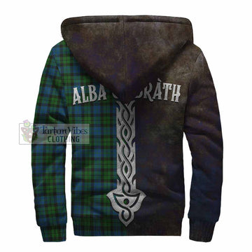 McCoy Tartan Family Crest Sherpa Hoodie Alba Gu Brath Be Brave Lion Ancient Style - Tartan Vibes Clothing