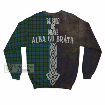 McCoy Tartan Family Crest Sweatshirt Alba Gu Brath Be Brave Lion Ancient Style - Tartan Vibes Clothing