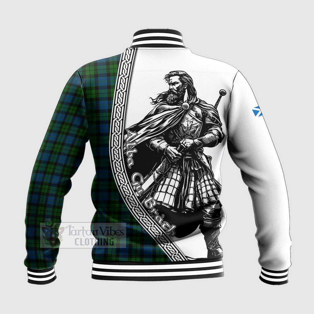McCoy Tartan Clan Crest Baseball Jacket with Highlander Warrior Celtic Style - Tartan Vibes Clothing