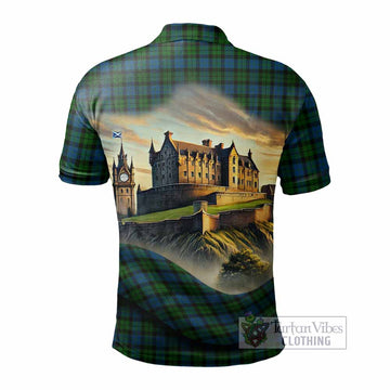 McCoy Tartan Family Crest Polo Shirt with Scottish Ancient Castle Style - Tartan Vibes Clothing