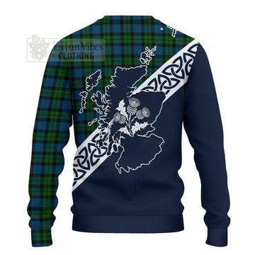 McCoy Tartan Ugly Sweater Featuring Thistle and Scotland Map