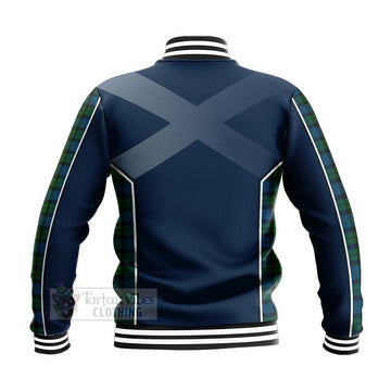 McCoy Tartan Baseball Jacket with Family Crest and Scottish Thistle Vibes Sport Style - Tartan Vibes Clothing