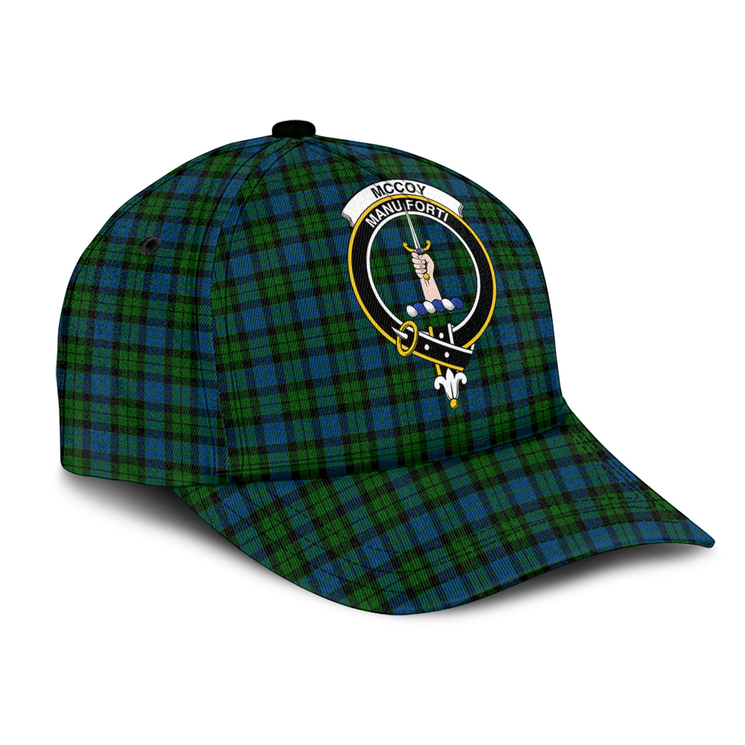 McCoy Tartan Classic Cap with Family Crest - Tartan Vibes Clothing