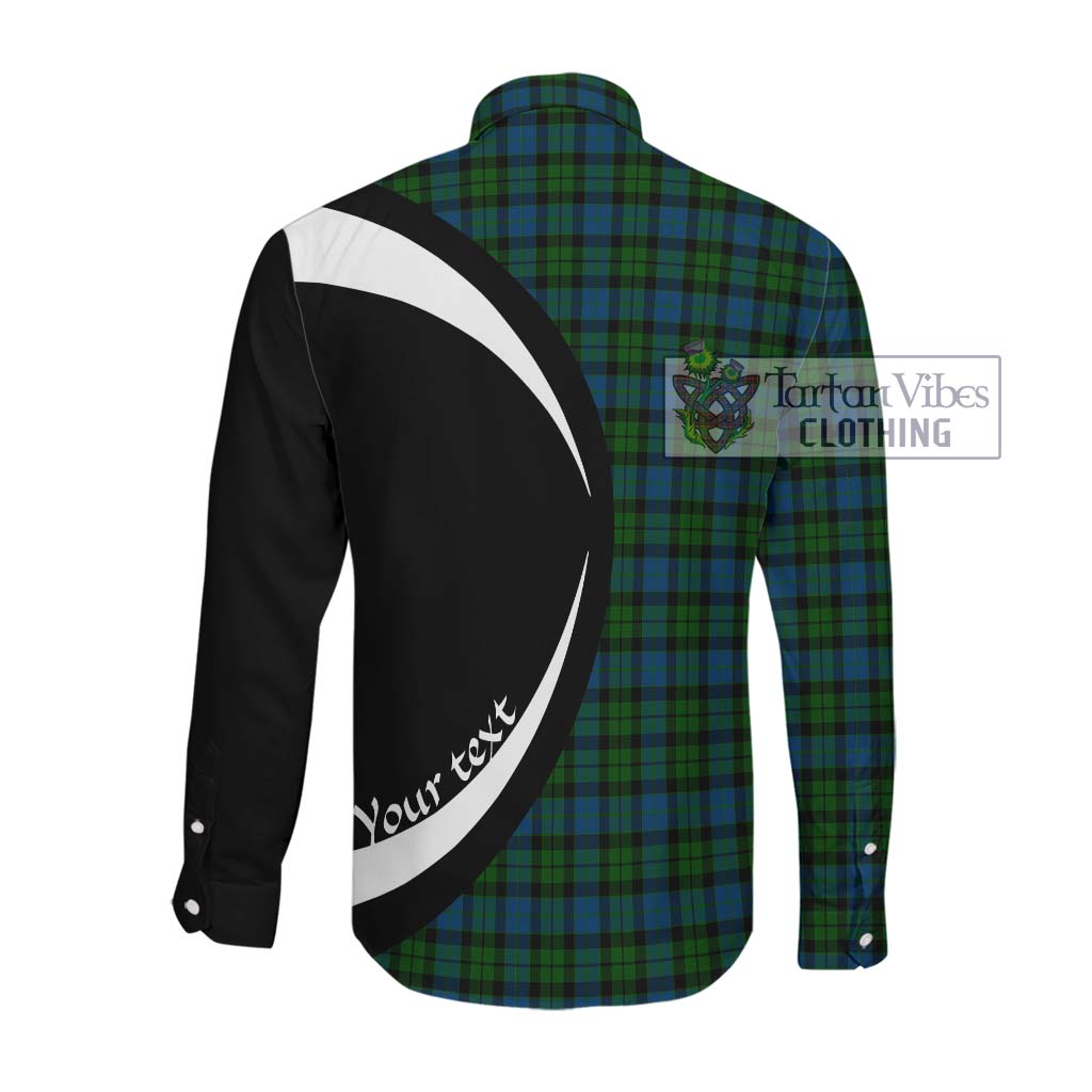 McCoy Tartan Long Sleeve Button Up with Family Crest Circle Style Men's Shirt - Tartan Vibes Clothing