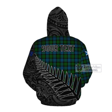 McCoy Crest Tartan Cotton Hoodie with New Zealand Silver Fern Half Style