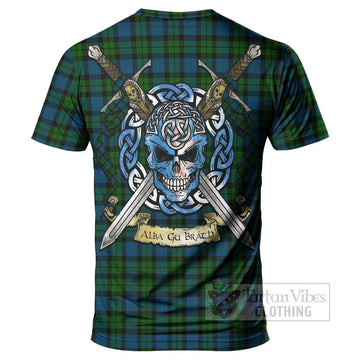 McCoy Tartan T-Shirt with Family Crest Celtic Skull Style - Tartan Vibes Clothing
