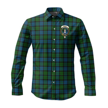 McCoy Tartan Long Sleeve Button Up Shirt with Family Crest