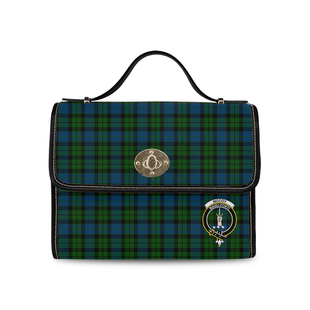 McCoy Tartan Waterproof Canvas Bag with Family Crest - Tartan Vibes Clothing