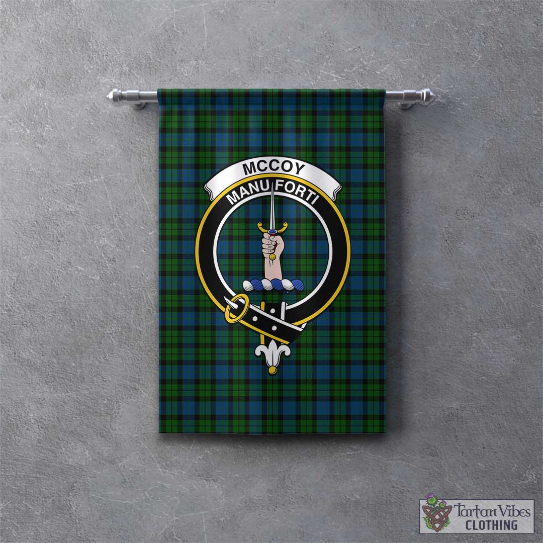 McCoy Tartan Gonfalon, Tartan Banner with Family Crest – Tartan Vibes ...