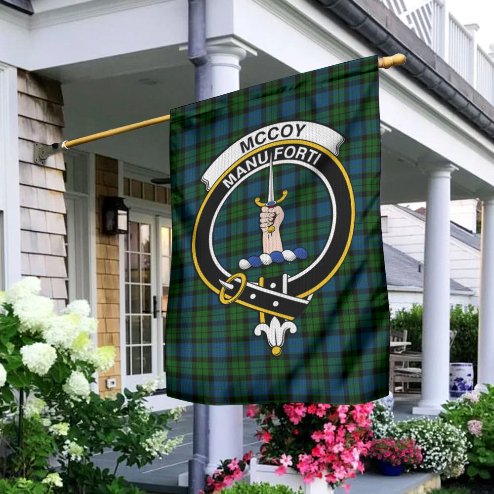 McCoy Tartan Flag with Family Crest - Tartan Vibes Clothing