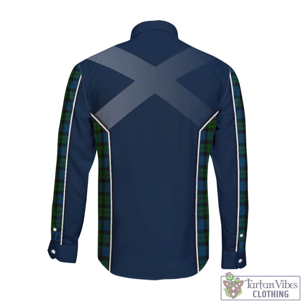 Tartan Vibes Clothing McCoy Tartan Long Sleeve Button Up Shirt with Family Crest and Lion Rampant Vibes Sport Style