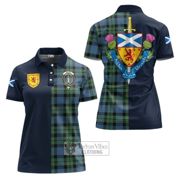 McCoy Ancient Tartan Women's Polo Shirt Alba with Scottish Lion Royal Arm Half Style