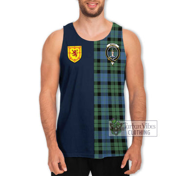 McCoy Ancient Tartan Men's Tank Top Alba with Scottish Lion Royal Arm Half Style