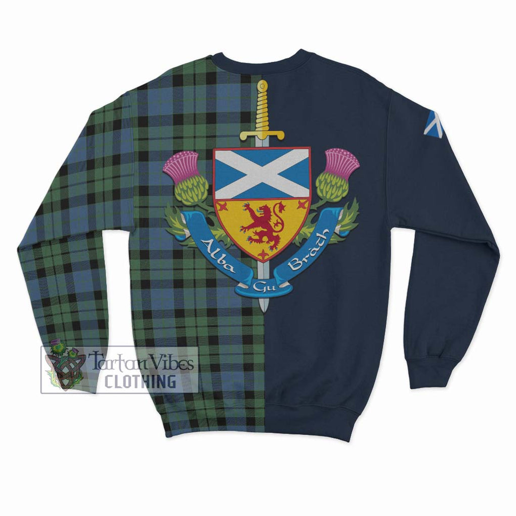 Tartan Vibes Clothing McCoy Ancient Tartan Sweatshirt with Scottish Lion Royal Arm Half Style