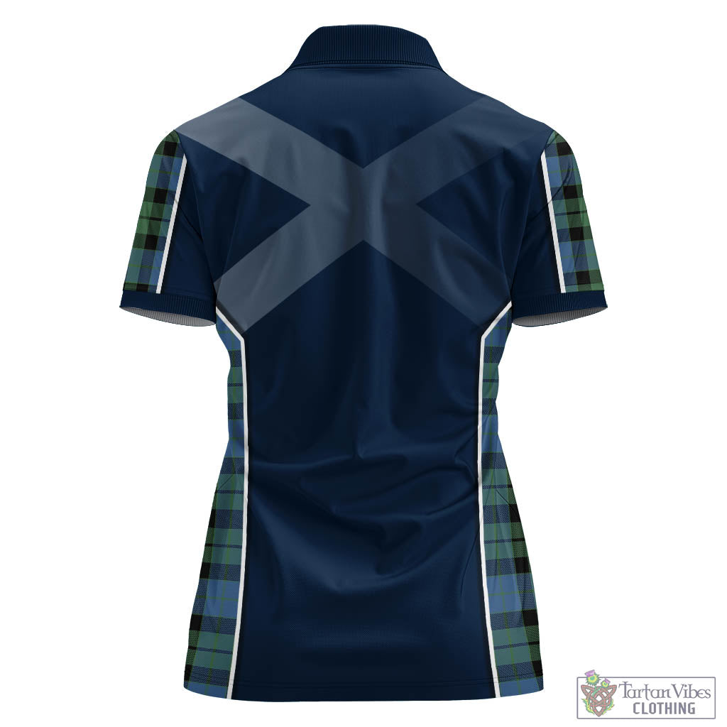 Tartan Vibes Clothing McCoy Ancient Tartan Women's Polo Shirt with Family Crest and Scottish Thistle Vibes Sport Style