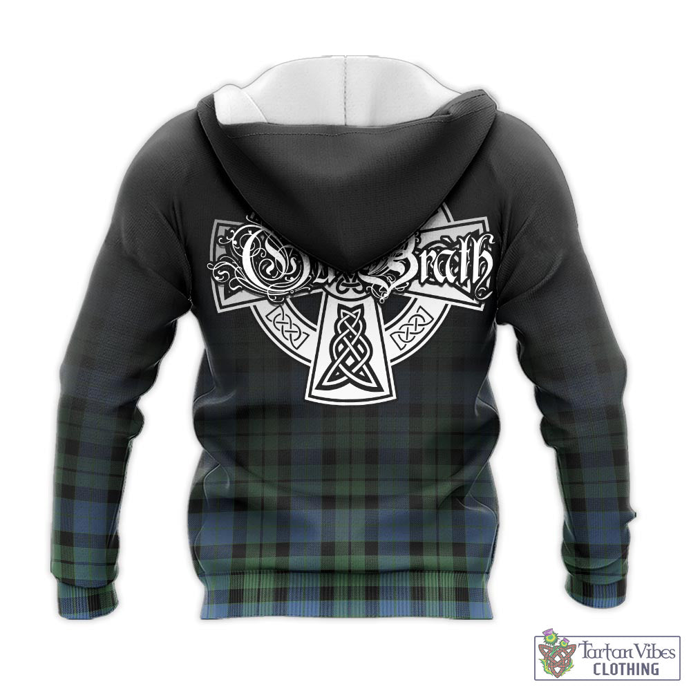 Tartan Vibes Clothing McCoy Ancient Tartan Knitted Hoodie Featuring Alba Gu Brath Family Crest Celtic Inspired