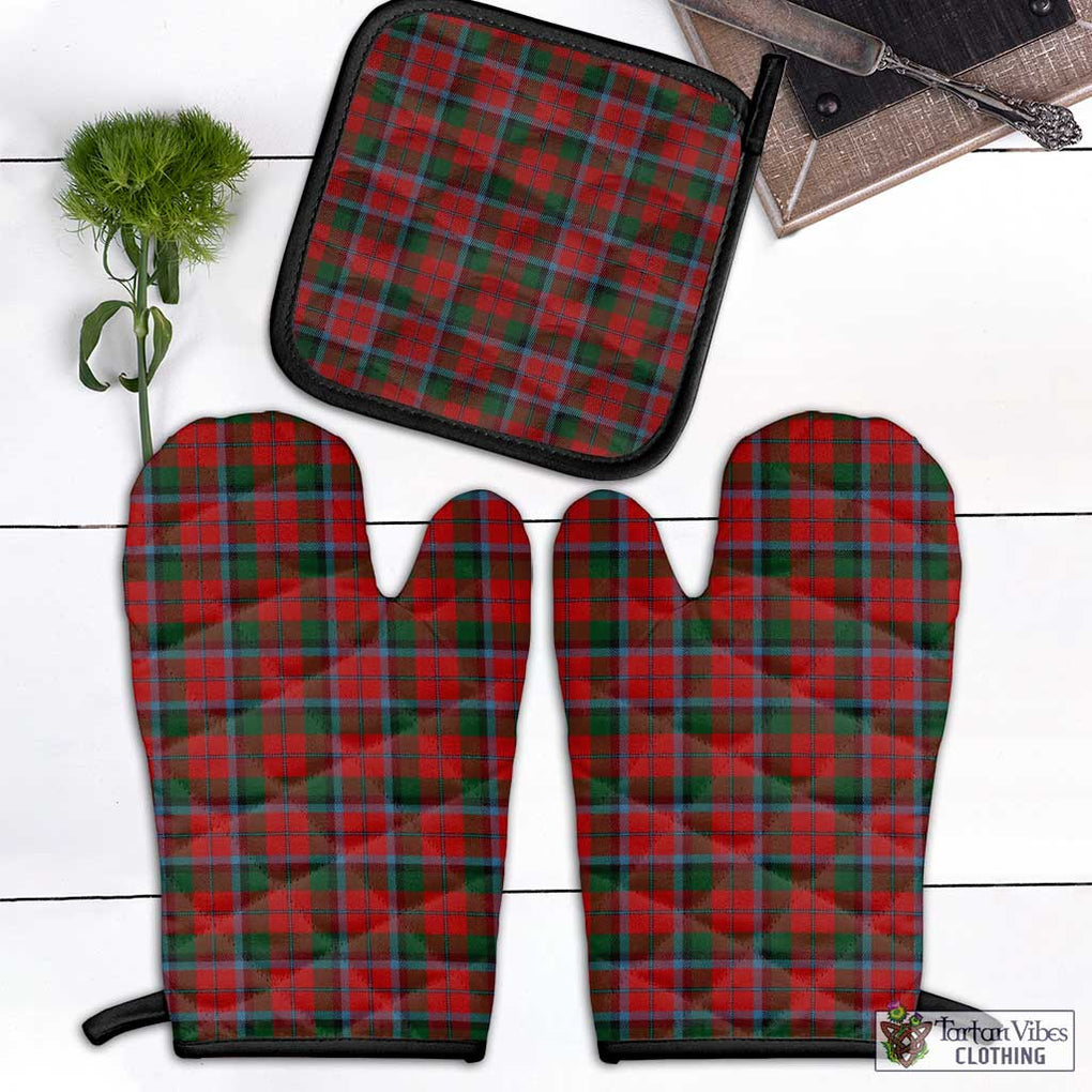 McCracken Tartan Combo Oven Mitt & Pot-Holder Black - Tartan Vibes Clothing