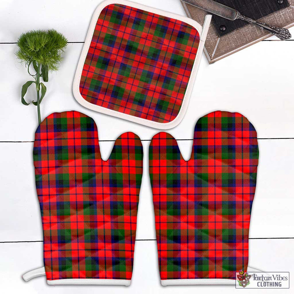 McCracken Modern Tartan Combo Oven Mitt & Pot-Holder White - Tartan Vibes Clothing
