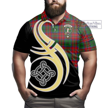 McCulloch Tartan Polo Shirt with Family Crest and Celtic Symbol Style