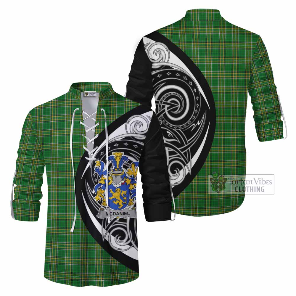 McDaniel Irish Clan Ghillie Kilt Shirt Celtic Circle Style - Tartan Vibes Clothing