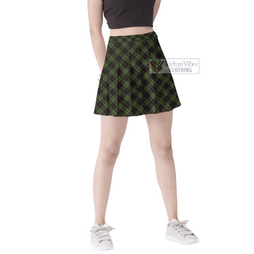 Mcdermott Tartan Women's Plated Mini Skirt Cross Style Female - Tartan Vibes Clothing