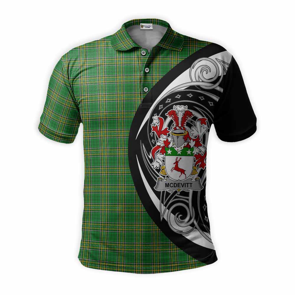 McDevitt Irish Clan Polo Shirt Celtic Circle Style Kid - Tartan Vibes Clothing