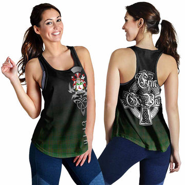 McDevitt Irish Clan Women's Racerback Tanks with Coat of Arms Erin Go Bragh Celtic Inspired 4XL - Tartan Vibes Clothing