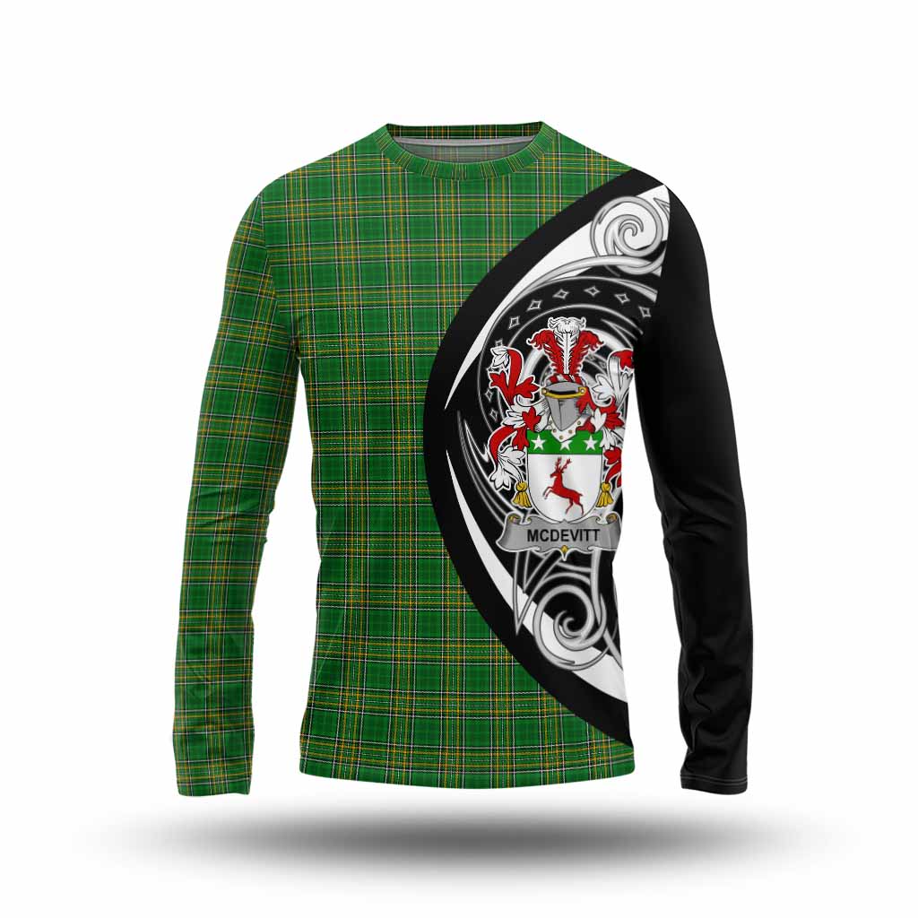 McDevitt Irish Clan Long Sleeve T-Shirt Celtic Circle Style Unisex - Tartan Vibes Clothing