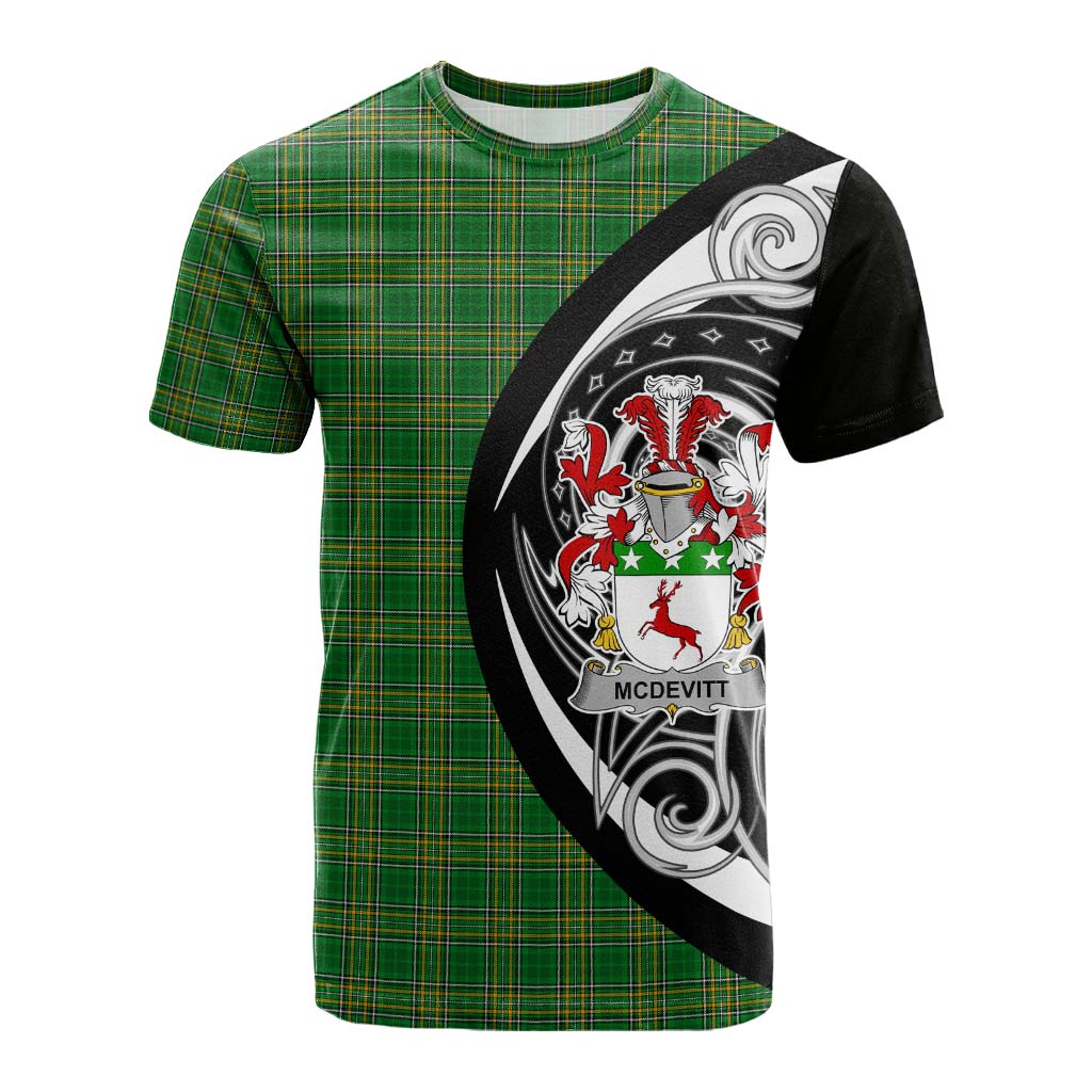 McDevitt Irish Clan Cotton T-shirt Celtic Circle Style Kid's Shirt - Tartan Vibes Clothing