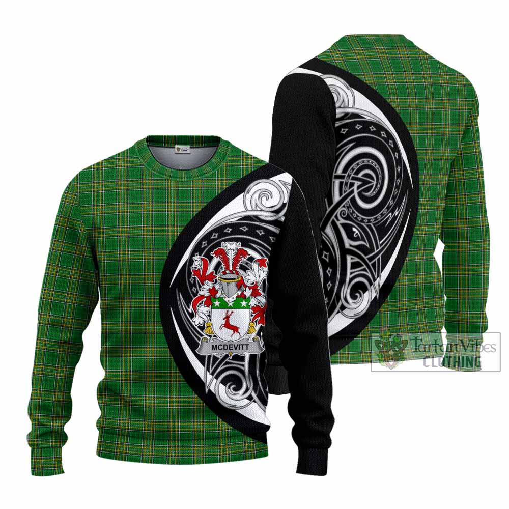 McDevitt Irish Clan Knitted Sweater Celtic Circle Style - Tartan Vibes Clothing