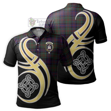 McDonald of Clan Ranald Tartan Polo Shirt with Family Crest and Celtic Symbol Style