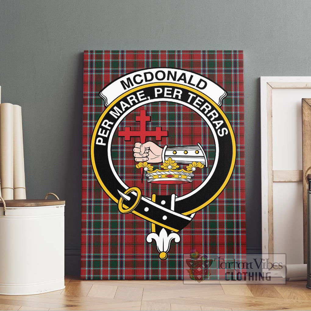 McDonald of Lochmaddy Tartan Canvas Print Wall Art with Family Crest Without Frame - Tartan Vibes Clothing