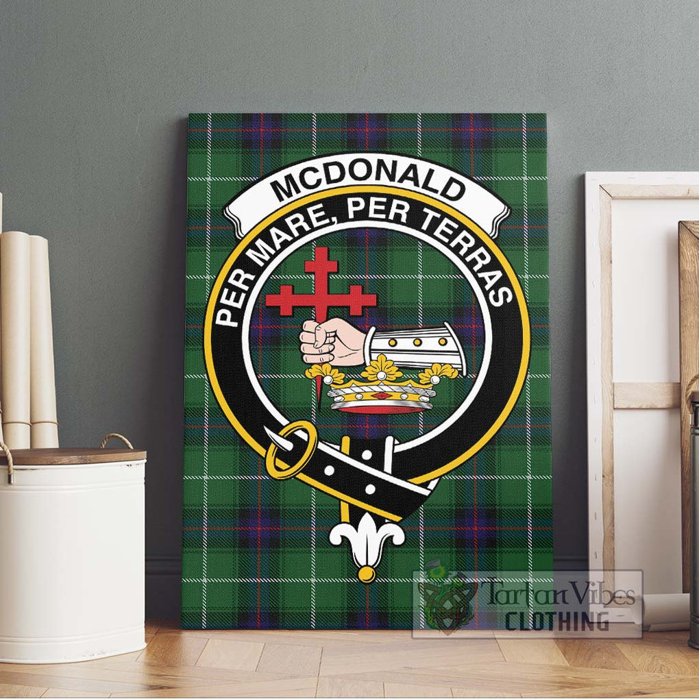 McDonald of The Isles Tartan Canvas Print Wall Art with Family Crest Without Frame - Tartan Vibes Clothing