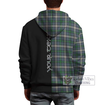 McDouall Tartan Hoodie with Family Crest and Half Of Me Style