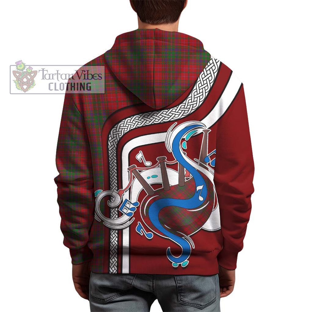 McDougall Tartan Hoodie with Epic Bagpipe Style - Tartanvibesclothing Shop