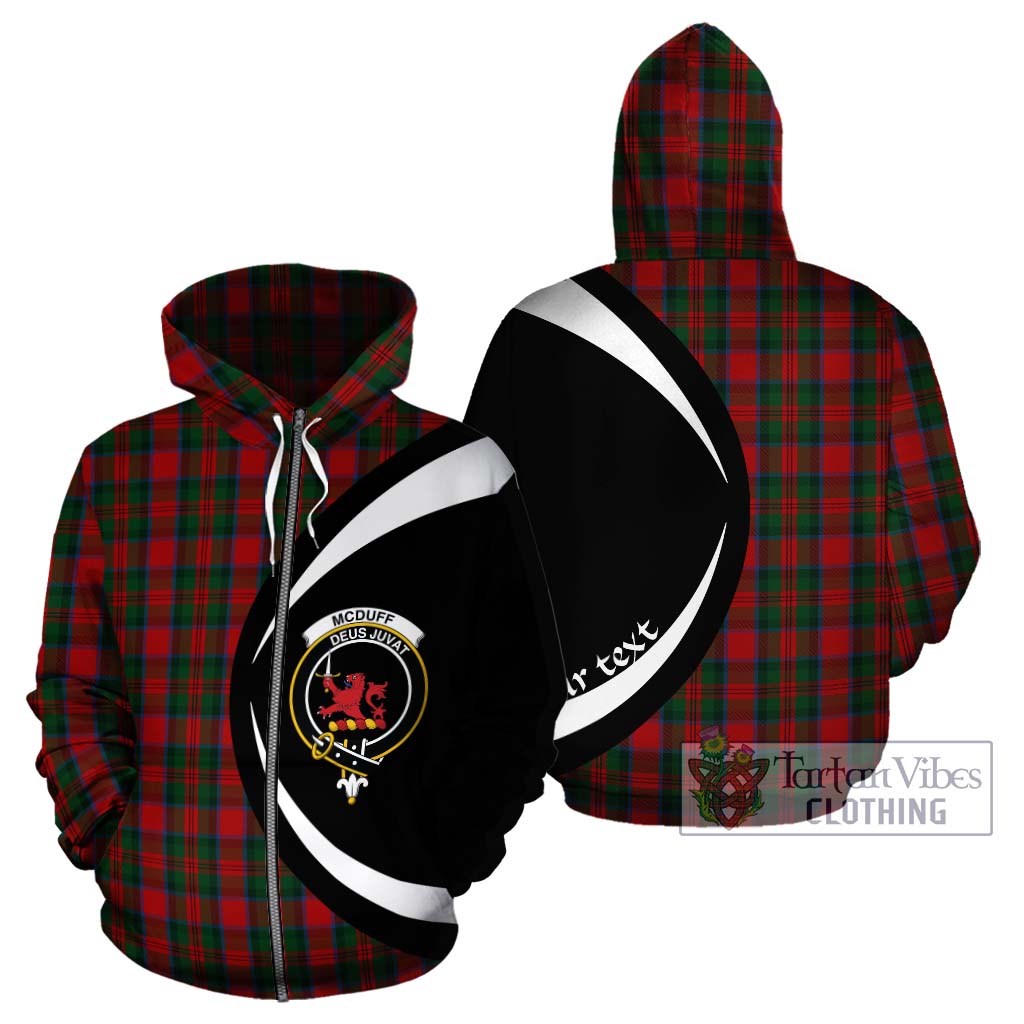 McDuff Tartan Hoodie with Family Crest Circle Style - Tartan Vibes Clothing