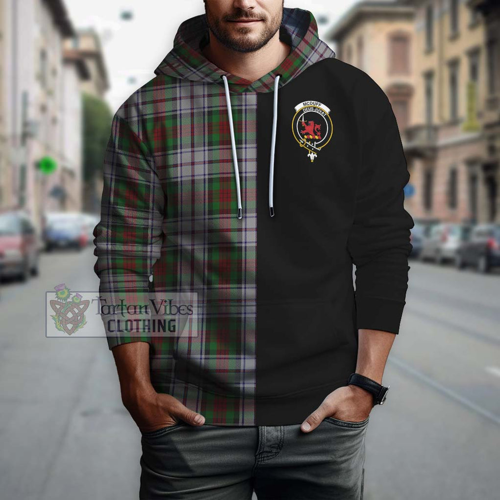 McDuff Dress Tartan Hoodie with Family Crest and Half Of Me Style Zip Hoodie - Tartanvibesclothing Shop