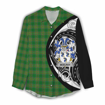 McElroy Irish Clan Women's Casual Shirt Celtic Circle Style Female - Tartan Vibes Clothing