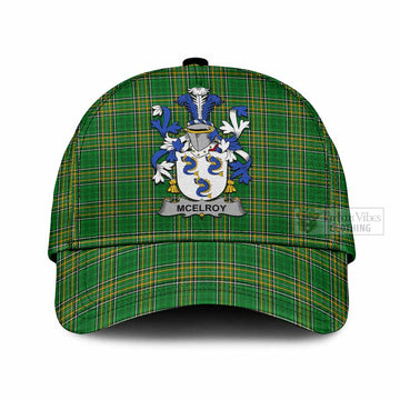 McElroy Irish Clan Tartan Classic Cap with Coat of Arms