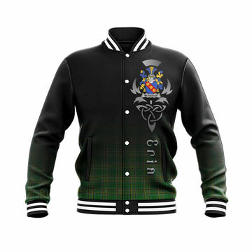 McFadden Irish Clan Baseball Jacket with Coat of Arms Erin Go Bragh Celtic Inspired Unisex - Tartan Vibes Clothing
