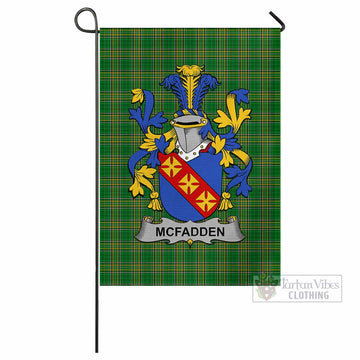 McFadden Irish Clan Tartan Flag with Coat of Arms